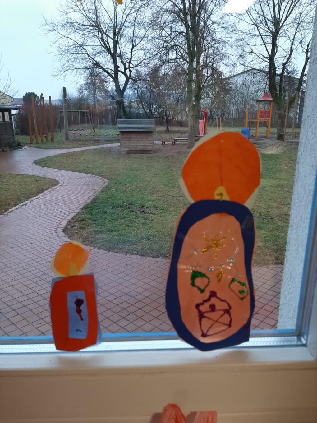 Fensterschmuck Kerze